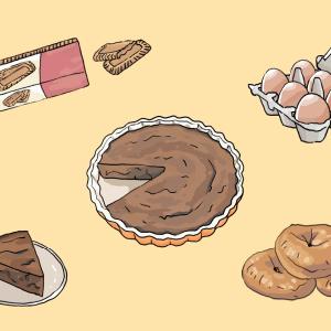 Aalsterse of Oilsterse vlaai met ingrediënten