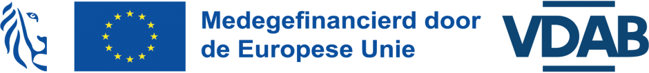 logo's vlaanderen, europese unie en vdab 2023